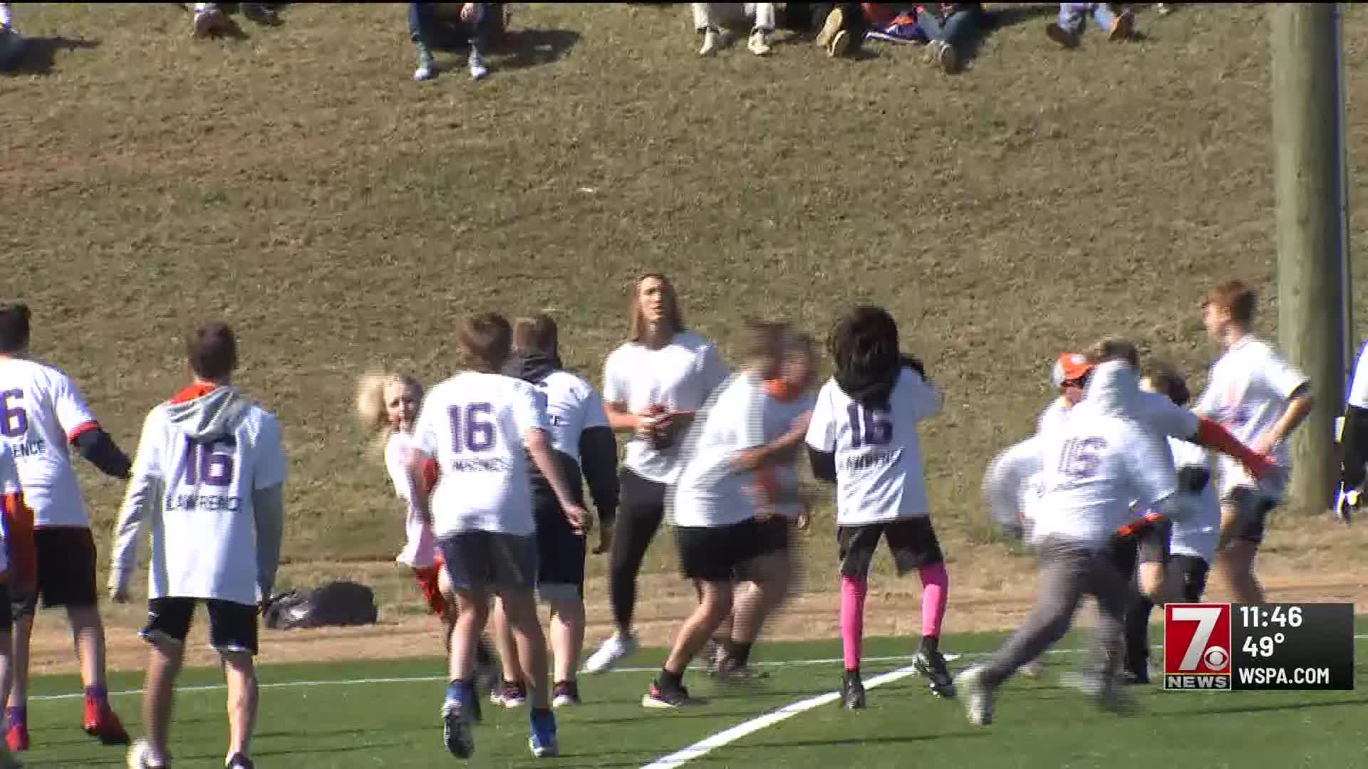 Trevor Lawrence holds football camp for kids WSPA 7NEWS