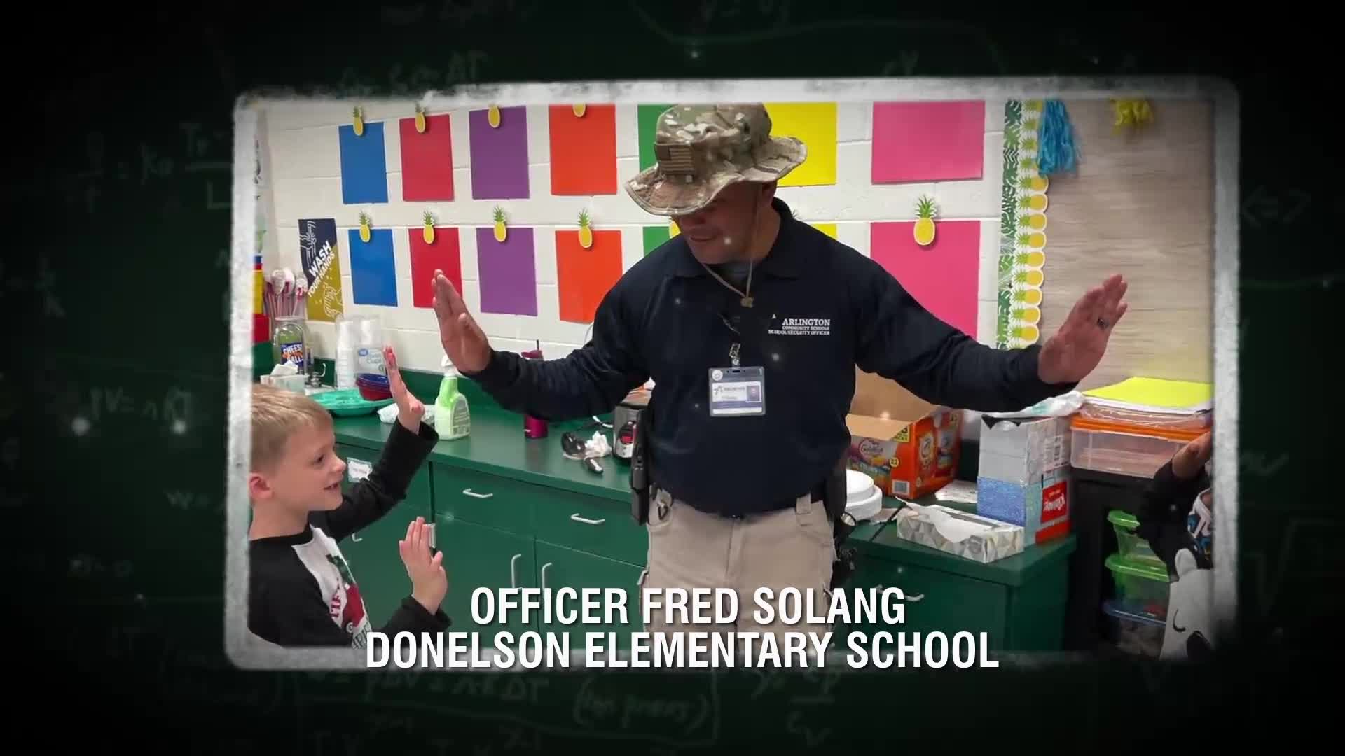 Officer Fred Solang of Donelson Elementary School is a Tennessee